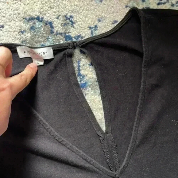 Amour Vert black jersey pocket jumpsuit M - Picture 2 of 4